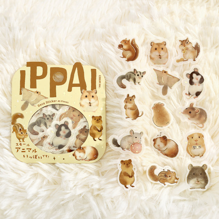 BGM Foil Stamping Flake Seal: IPPAI – Small Animals Galore — side view
