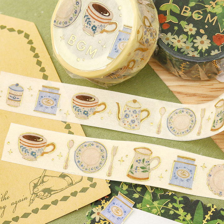 BGM Foil Stamping Washi Tape – Afternoon Tea Set