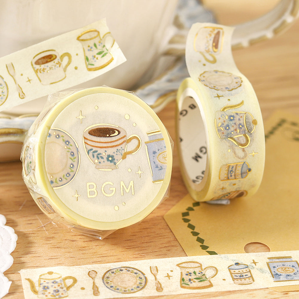 BGM Foil Stamping Washi Tape – Afternoon Tea Set