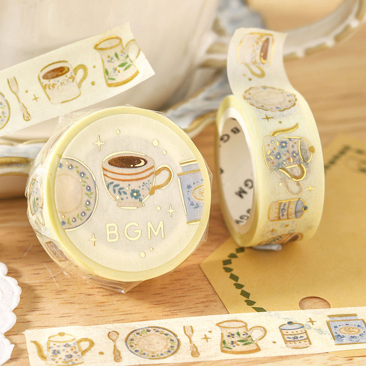 BGM Foil Stamping Washi Tape – Afternoon Tea Set
