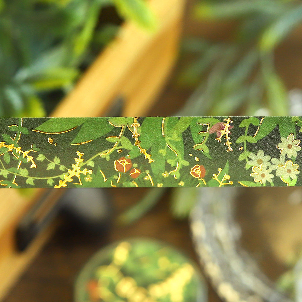 BGM Foil Stamping Masking Tape – Green Path — applied on surface