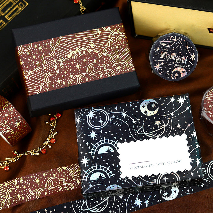 BGM Foil Stamping Masking Tape: Grimoire of Stars: Darkness — with packaging