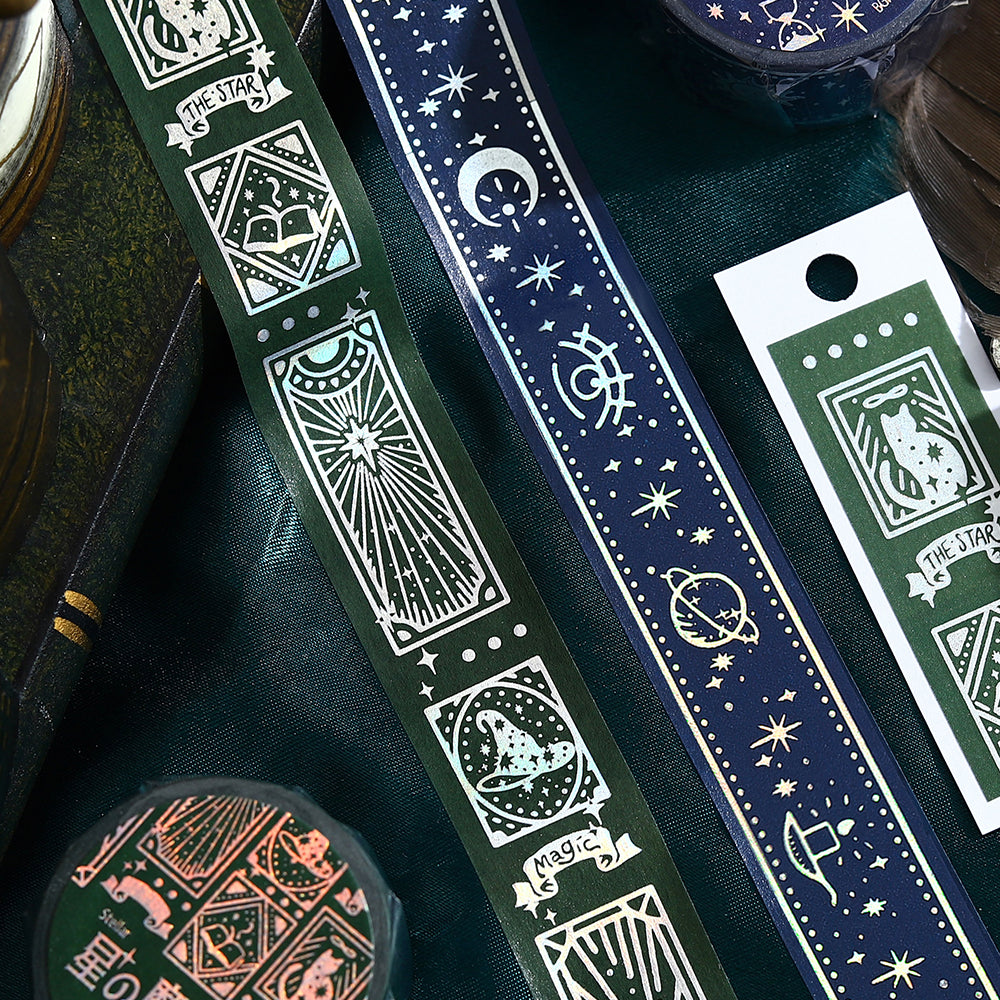 BGM Foil Stamping Masking Tape: Grimoire of Stars: Spirit — applied on surface