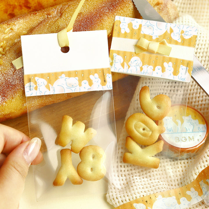 BGM Foil Stamping Masking Tape: Life - Animal Days — with packaging