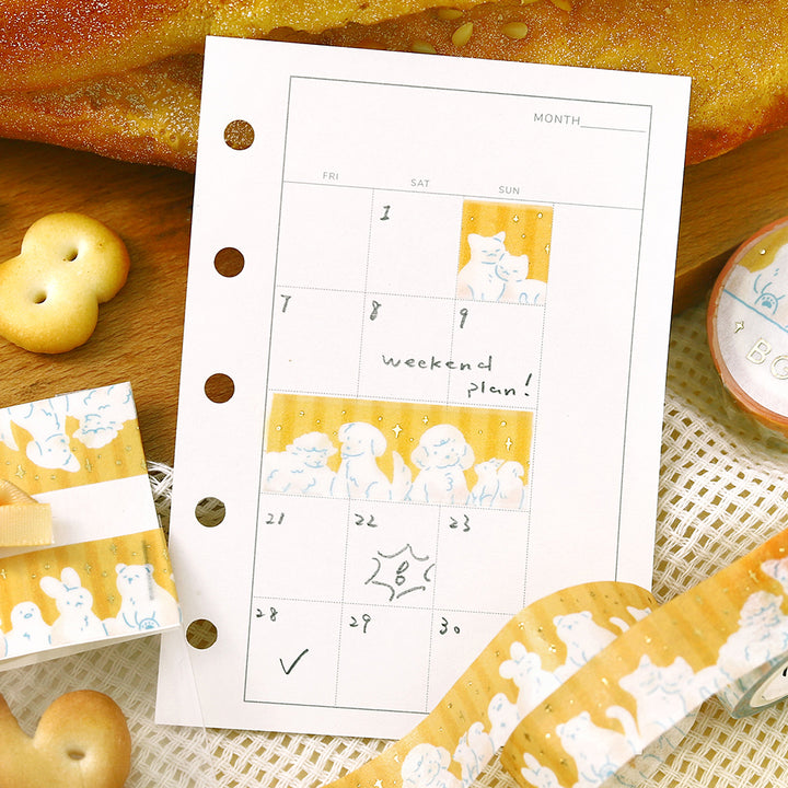 BGM Foil Stamping Masking Tape: Life - Animal Days — colour swatch