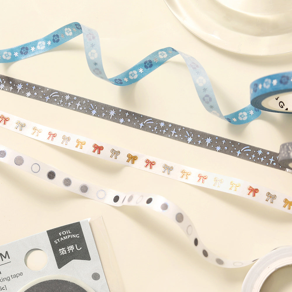 BGM Foil Stamping Masking Tape: Life - Little Ribbon — applied on surface