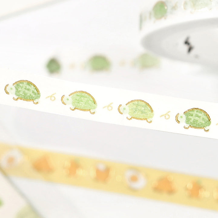 BGM Foil Stamping Masking Tape: Life - Run Turtle — applied on surface