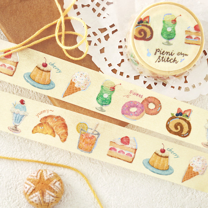 BGM Foil Stamping Masking Tape: Pienistitch - Little Café — applied on surface