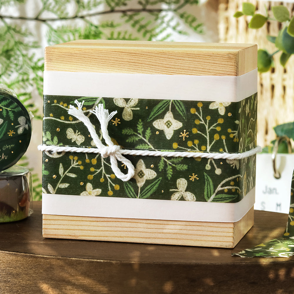 BGM Foil Stamping Masking Tape: Pienistitch - Little Flowers — with packaging