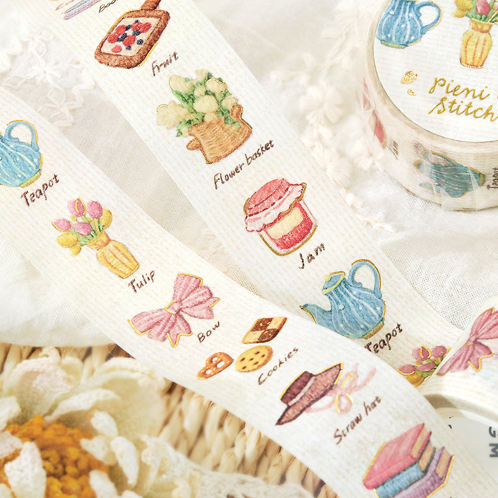 BGM Foil Stamping Masking Tape: Pienistitch - Little Room — applied on surface