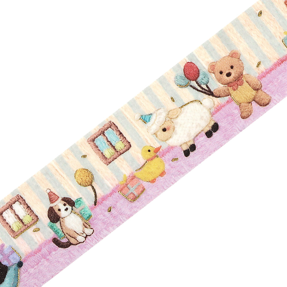 BGM Foil Stamping Masking Tape: Pienistitch - Little Party — pattern detail