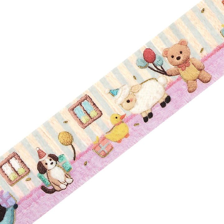 BGM Foil Stamping Masking Tape: Pienistitch - Little Party — pattern detail
