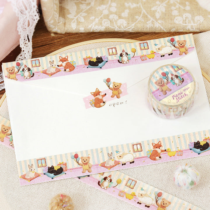 BGM Foil Stamping Masking Tape: Pienistitch - Little Party — with packaging