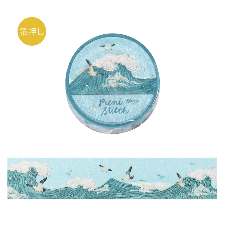 BGM Foil Stamping Masking Tape: Pienistitch - Little Sea — roll front