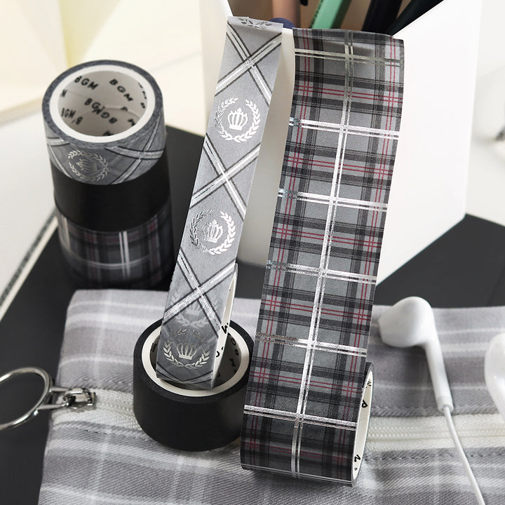 BGM Foil Stamping Masking Tape: SCHOOL COLORS: Gray — colour swatch