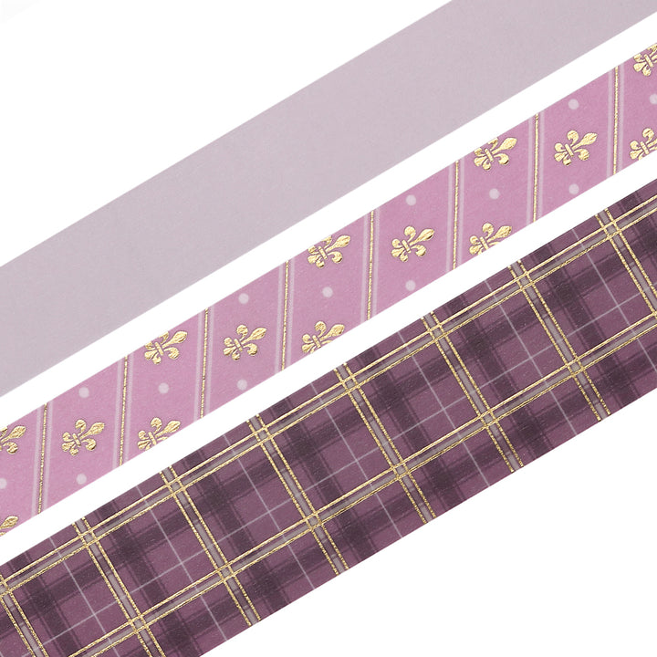 BGM Foil Stamping Masking Tape: SCHOOL COLORS: Mauve Pink — pattern detail