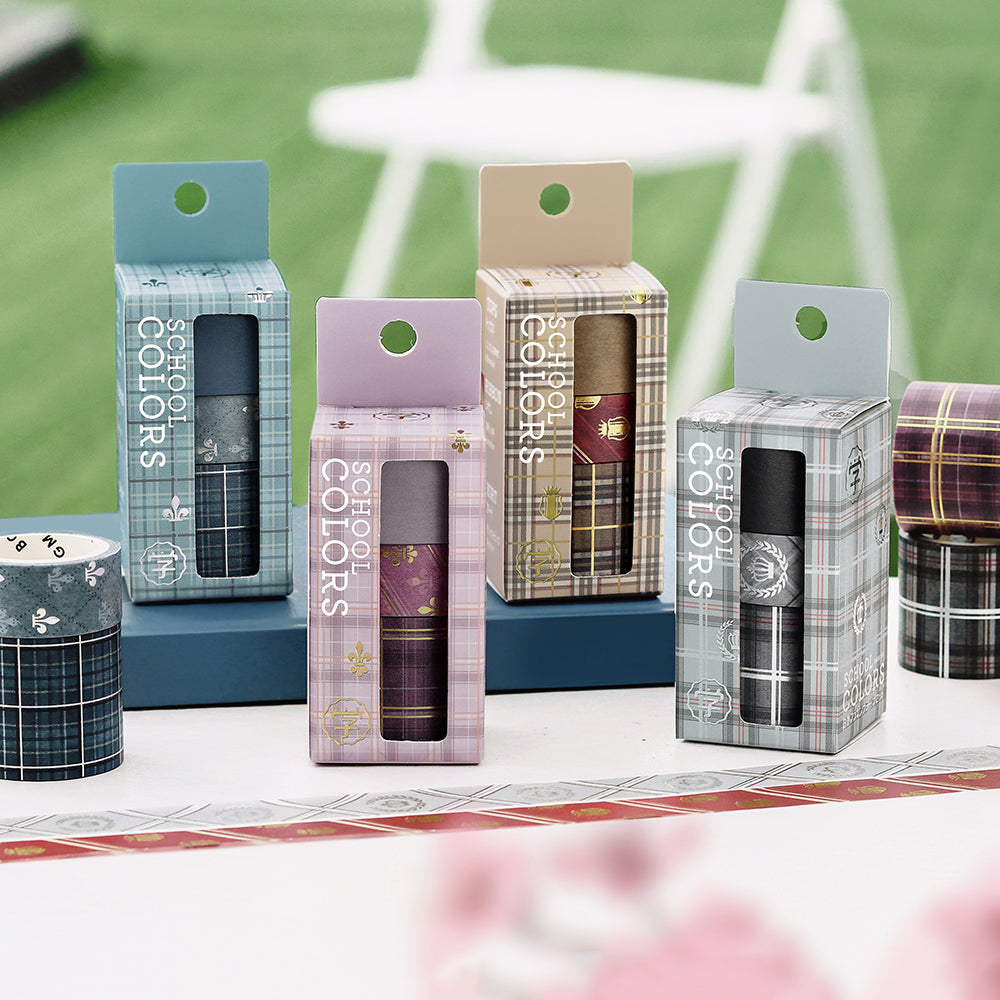 BGM Foil Stamping Masking Tape: SCHOOL COLORS: Mauve Pink — close-up