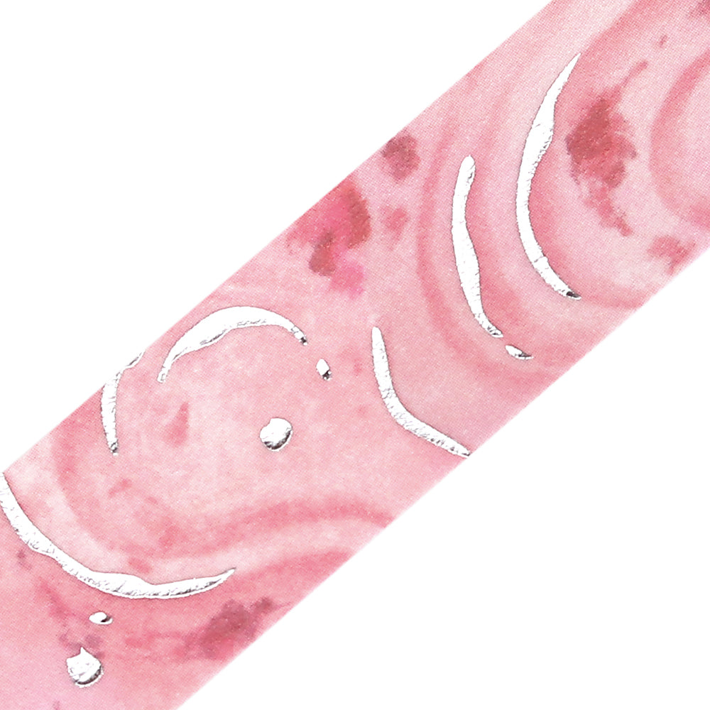 BGM Foil Stamping Masking Tape: We Love ICE: Strawberry — pattern detail