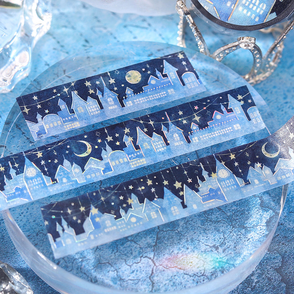 BGM Foil Stamping Washi Tape: Starlit Town