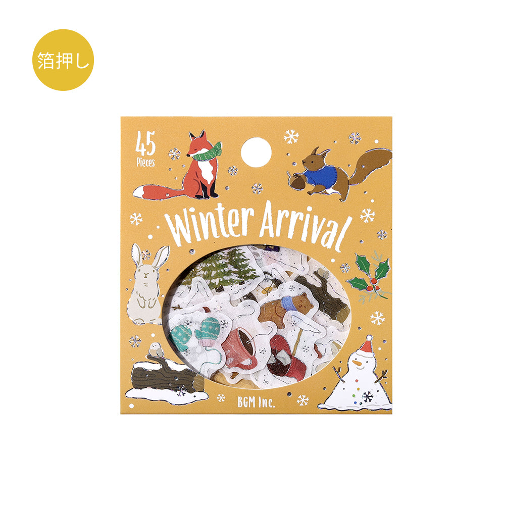 BGM Foil Stamping Winter Limited Edition Flake Seal in Winter Coming design - a shimmering foil stamping ideal for decorating journals, gifts, and more.