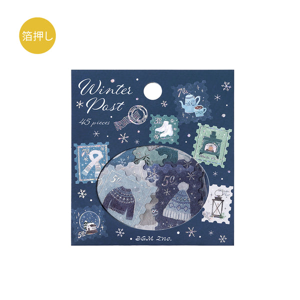 BGM Foil Stamping Winter Limited Edition Flake Seal - Winter Letter — roll front