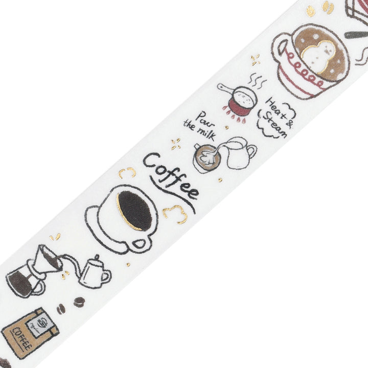 BGM Foil Stamping Winter Limited Edition Masking Tape - Winter Drinks — pattern detail