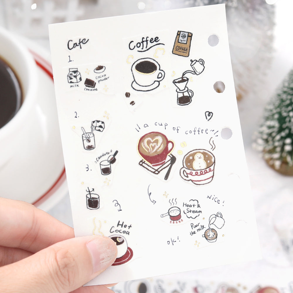 BGM Foil Stamping Winter Limited Edition Masking Tape - Winter Drinks — with packaging