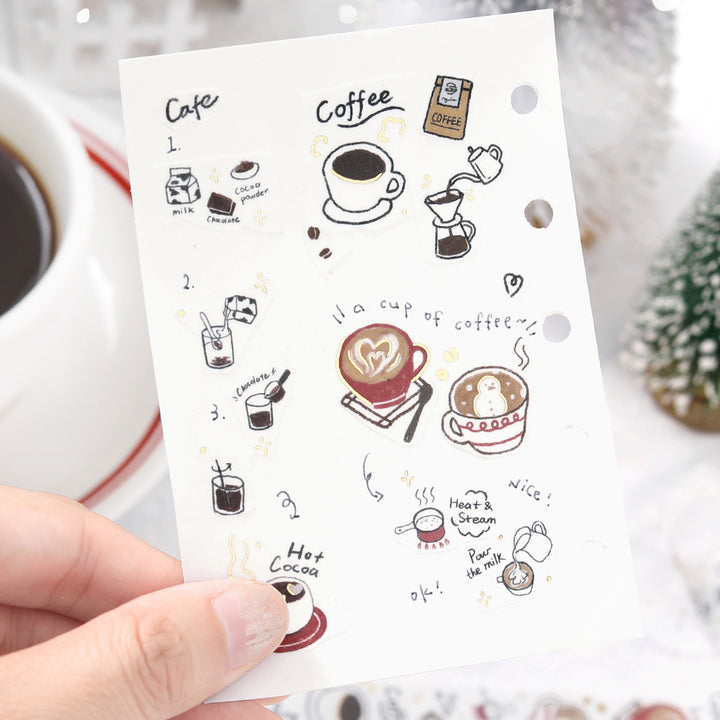 BGM Foil Stamping Winter Limited Edition Masking Tape - Winter Drinks — with packaging