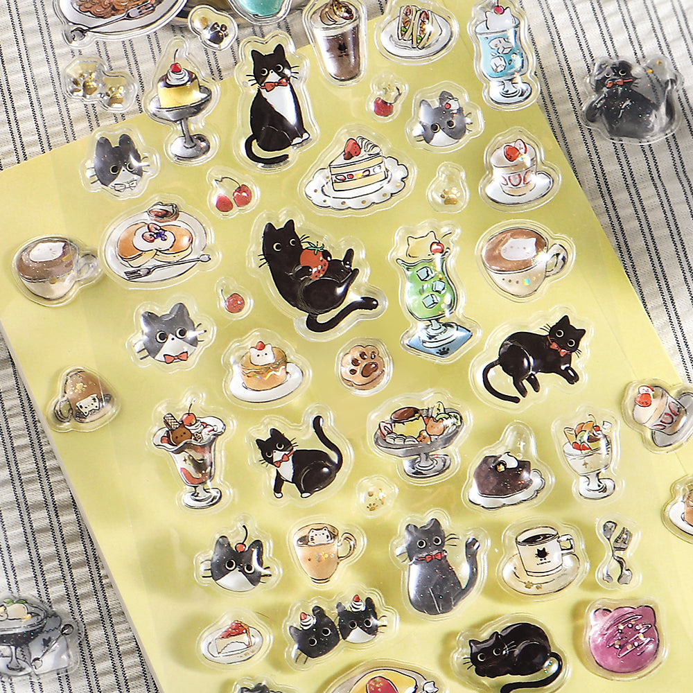 BGM Kyururun Seal: Black Cat Cafe — side view