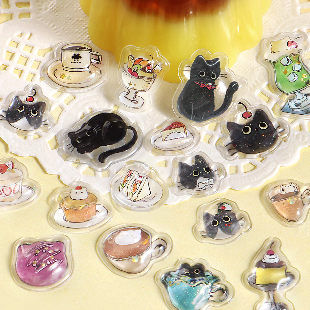 BGM Kyururun Seal: Black Cat Cafe — detail view