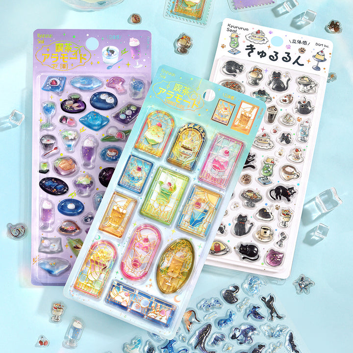 BGM Kyururun Seal: Black Cat Cafe — in use