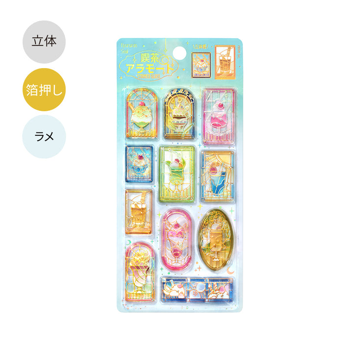 BGM Kyururun Seal: Café à la Mode Stained Glass vol.2 — front view