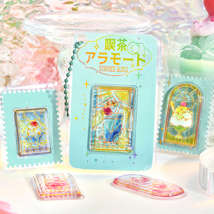 BGM Kyururun Seal: Café à la Mode Stained Glass vol.2 — with packaging