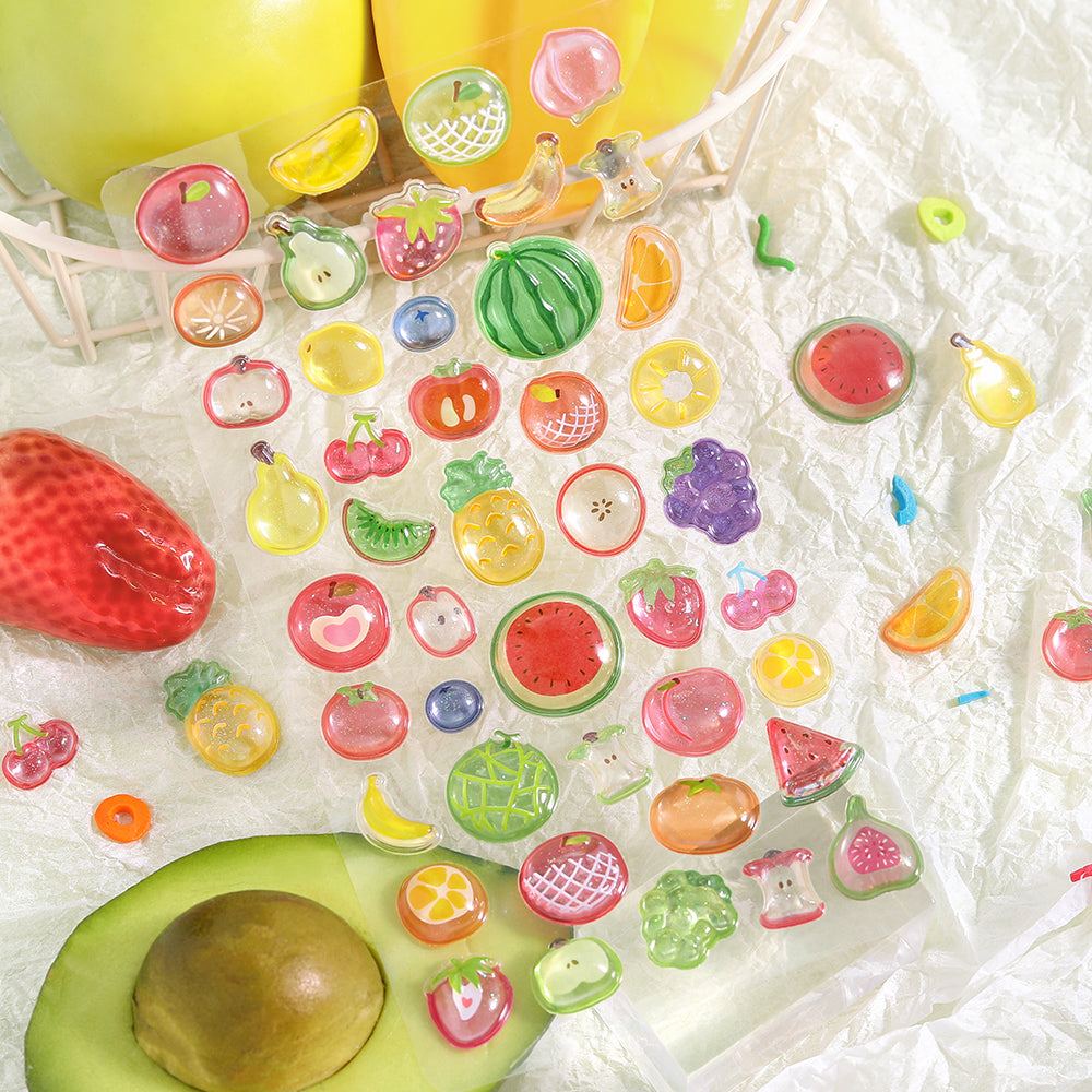 BGM Kyururun Seal: Fruits — side view