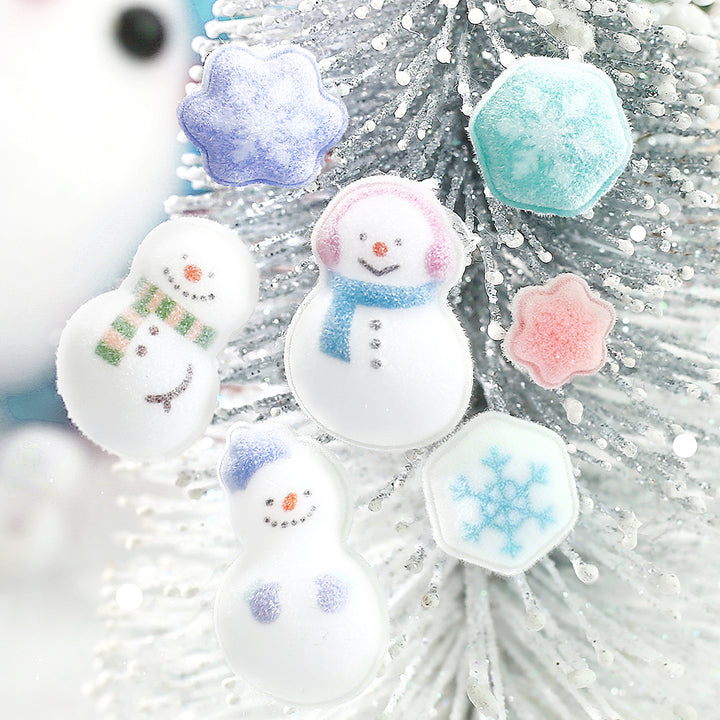BGM Kyururun Seat Seal: Fluffy Snowman