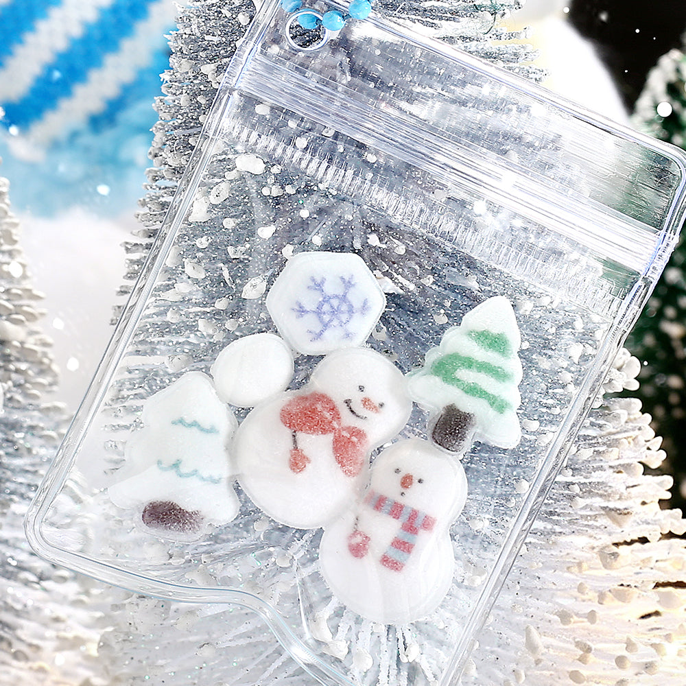 BGM Kyururun Seat Seal: Fluffy Snowman