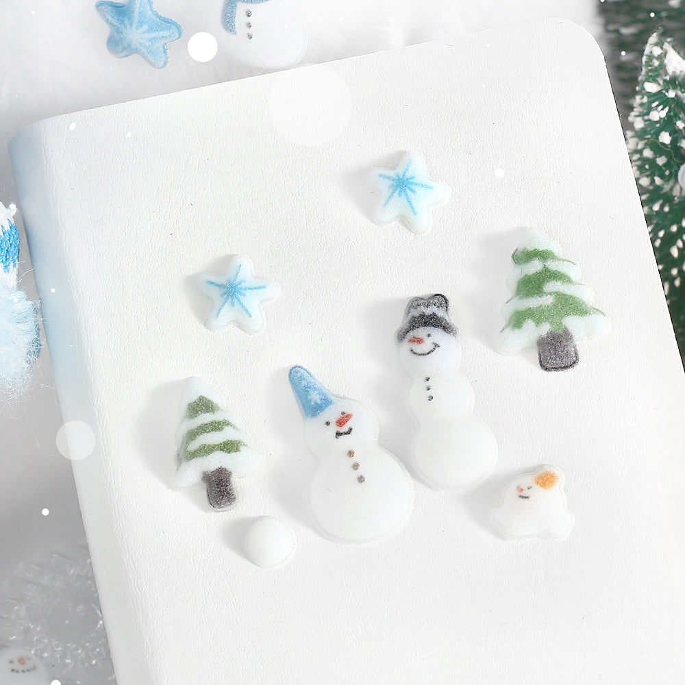 BGM Kyururun Seat Seal: Fluffy Snowman
