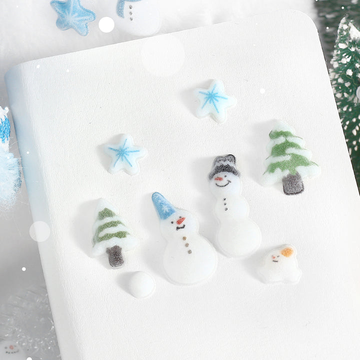 BGM Kyururun Seat Seal: Fluffy Snowman