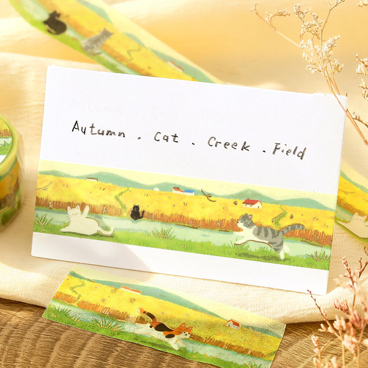 BGM Masking Tape Travels with Cats: Beyond the Wheat Field