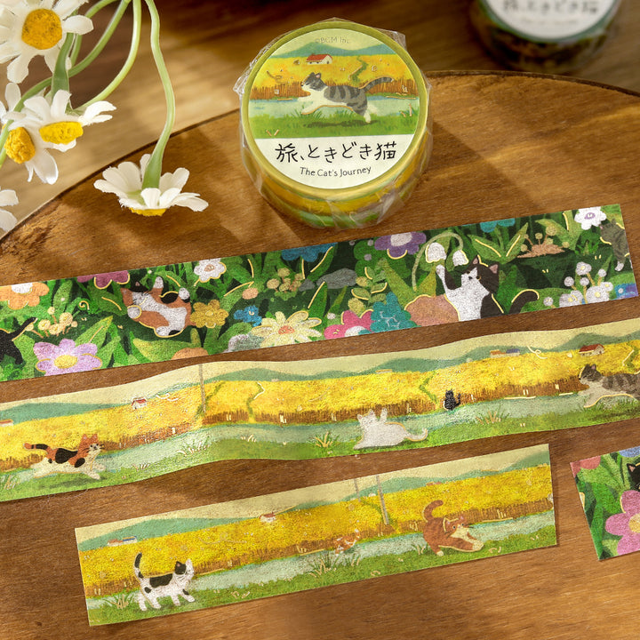 BGM Masking Tape Travels with Cats: Beyond the Wheat Field