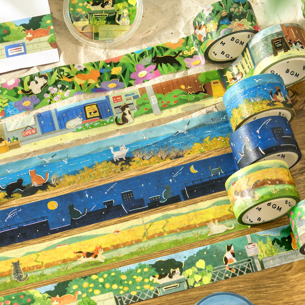 BGM Masking Tape Travels with Cats: Beyond the Wheat Field