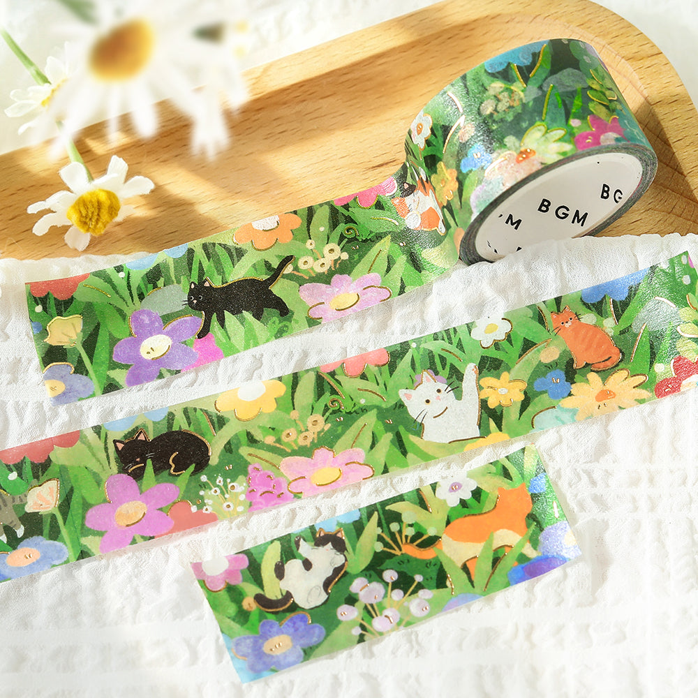 BGM Masking Tape Travels with Cats: Field in Bloom