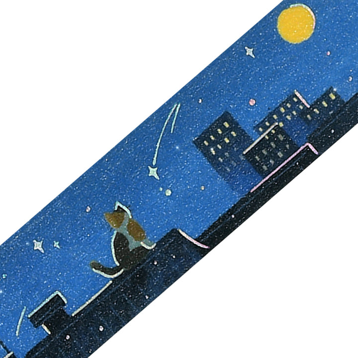 BGM Masking Tape Travels with Cats: Starry Night Whispers