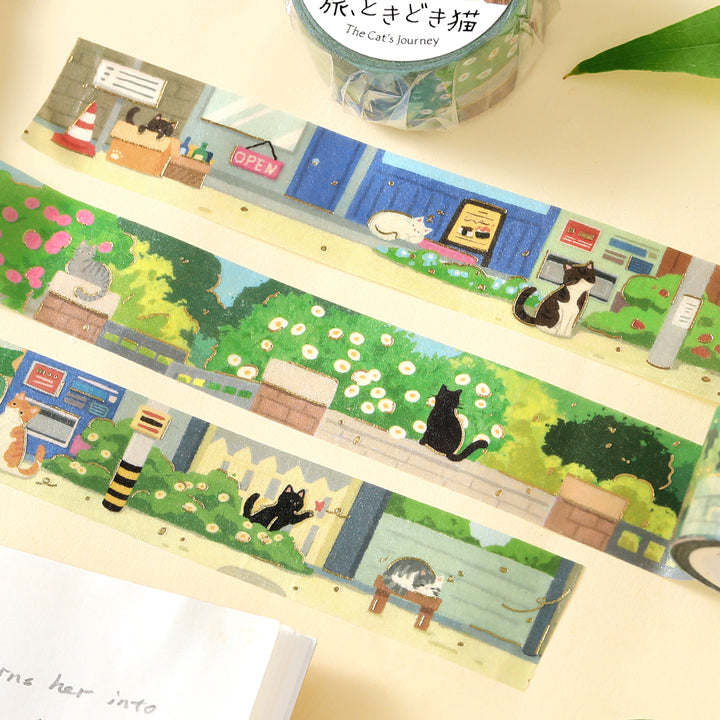 BGM Masking Tape Travels with Cats: Sun-Dappled Garden