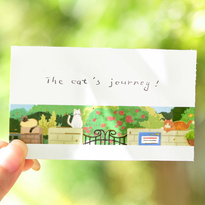 BGM Masking Tape Travels with Cats: Sun-Dappled Garden