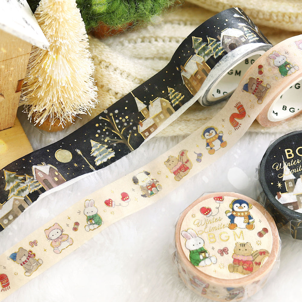 BGM Masking Tape Winter Limited Edition: Animals Preparing for Winter