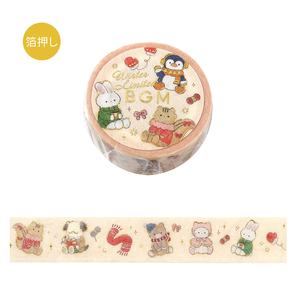 BGM Masking Tape Winter Limited Edition: Animals Preparing for Winter
