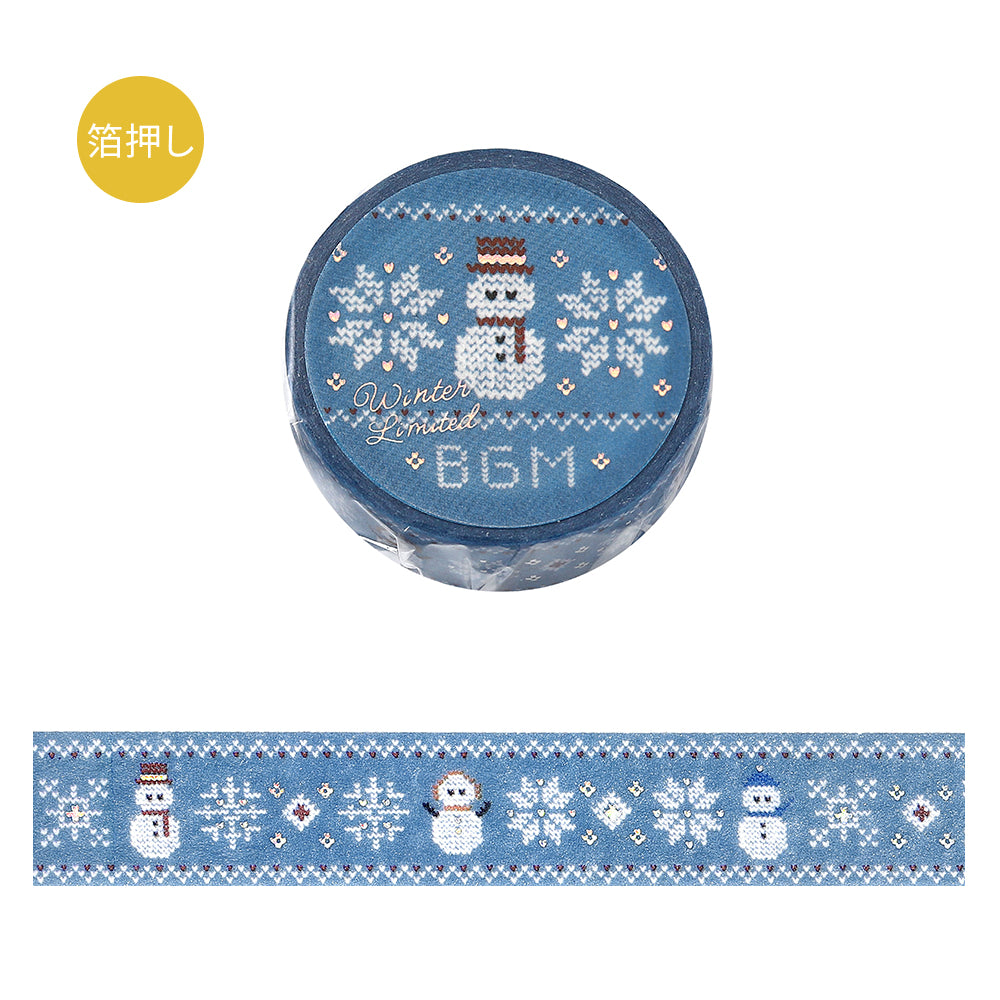 BGM Masking Tape Winter Limited Edition: Knitted Snowman