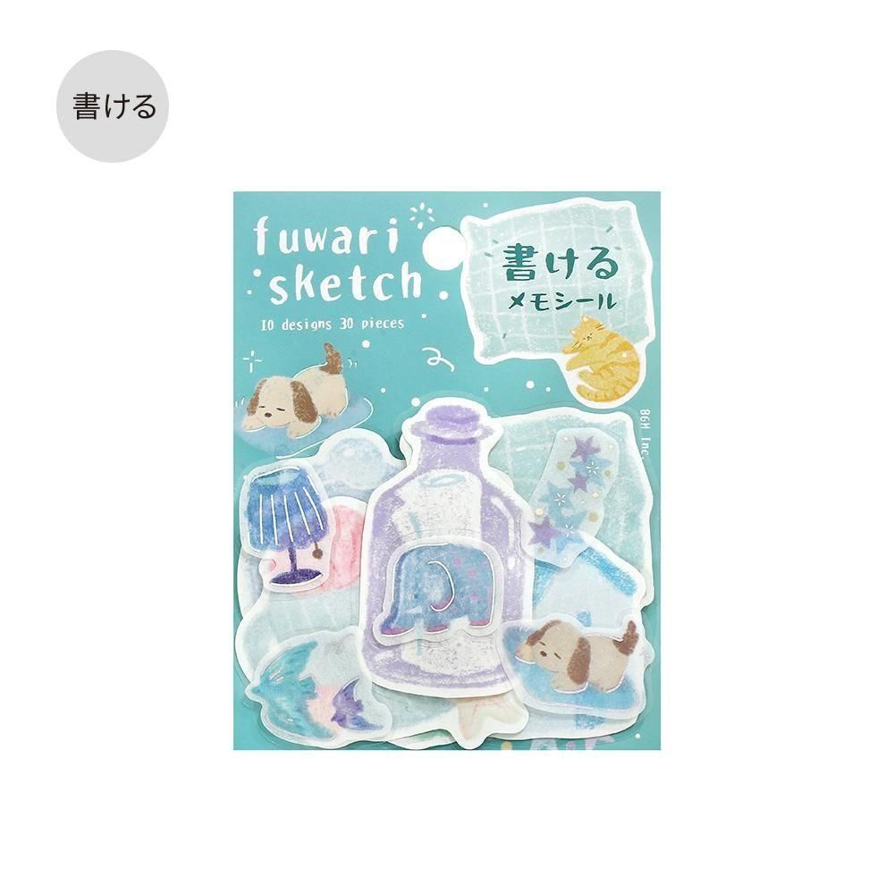 BGM Memo Seal Fuwari Sketch – Blue