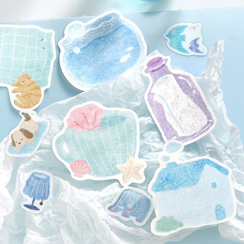 BGM Memo Seal Fuwari Sketch – Blue